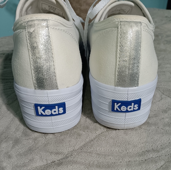 Keds Women's White Platform Sneakers - Picture 6 of 6